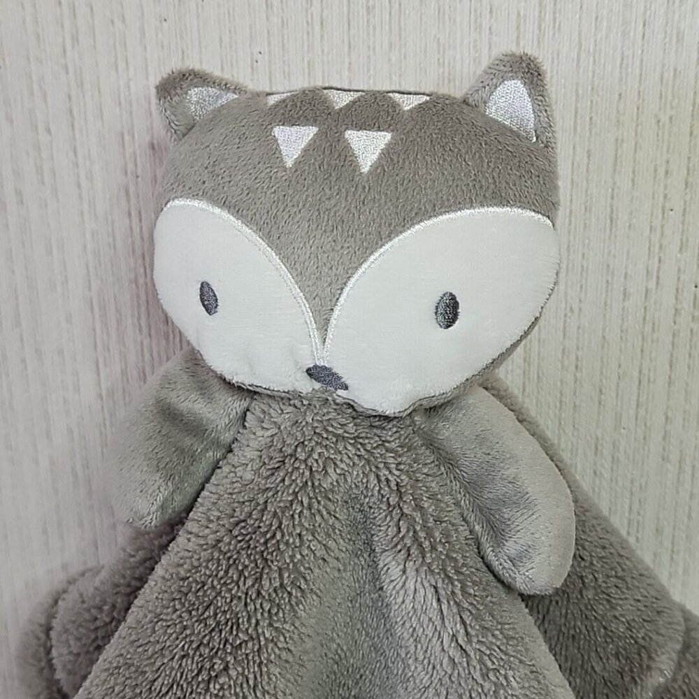 Chick Pea 3D Grey Owl Sherpa Plush Security Blanket Lovey Arrow Head Fleece - Picture 7 of 9
